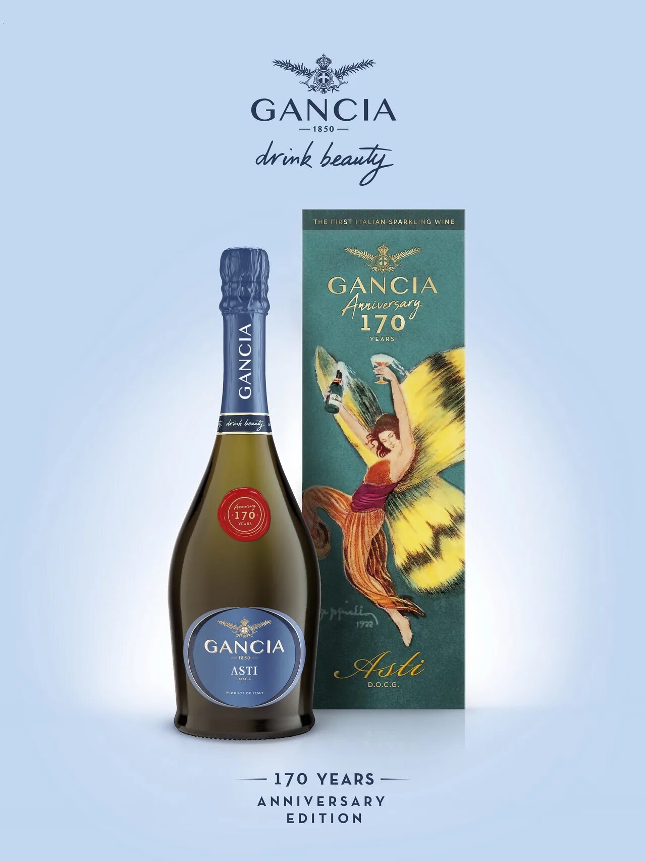 Ганча маленькая. 75. Вино игристое gancia 1850 asti италия. 75. Gancia anniversary 170.