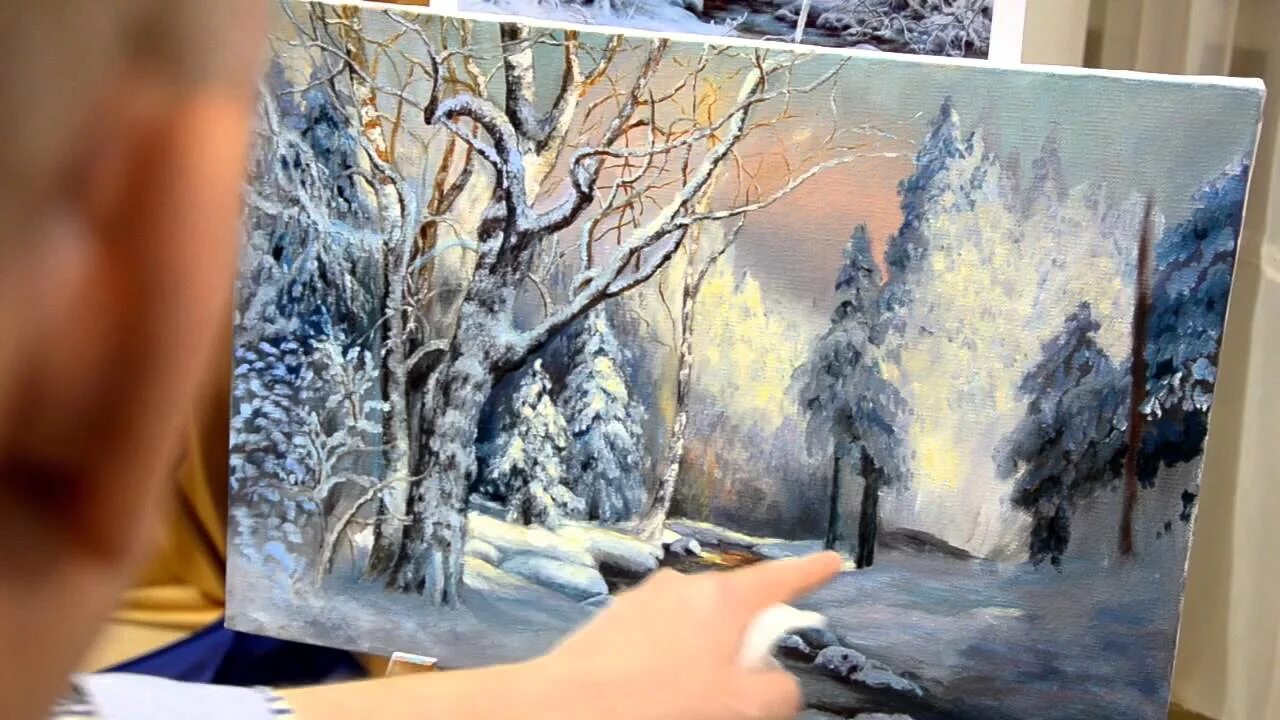 Мастер классы живописи видео. Александр южаков зимний пейзаж. живопись александр южаков зима. картины акрилом александра южакова. зимние пейзажи мастер классы.