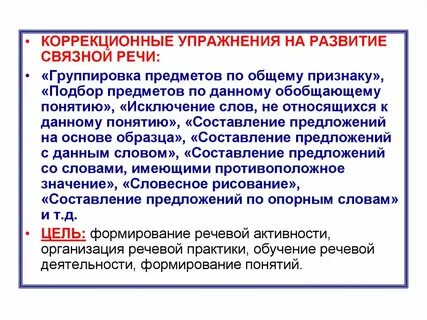 Урок развития речи коррекционной школы