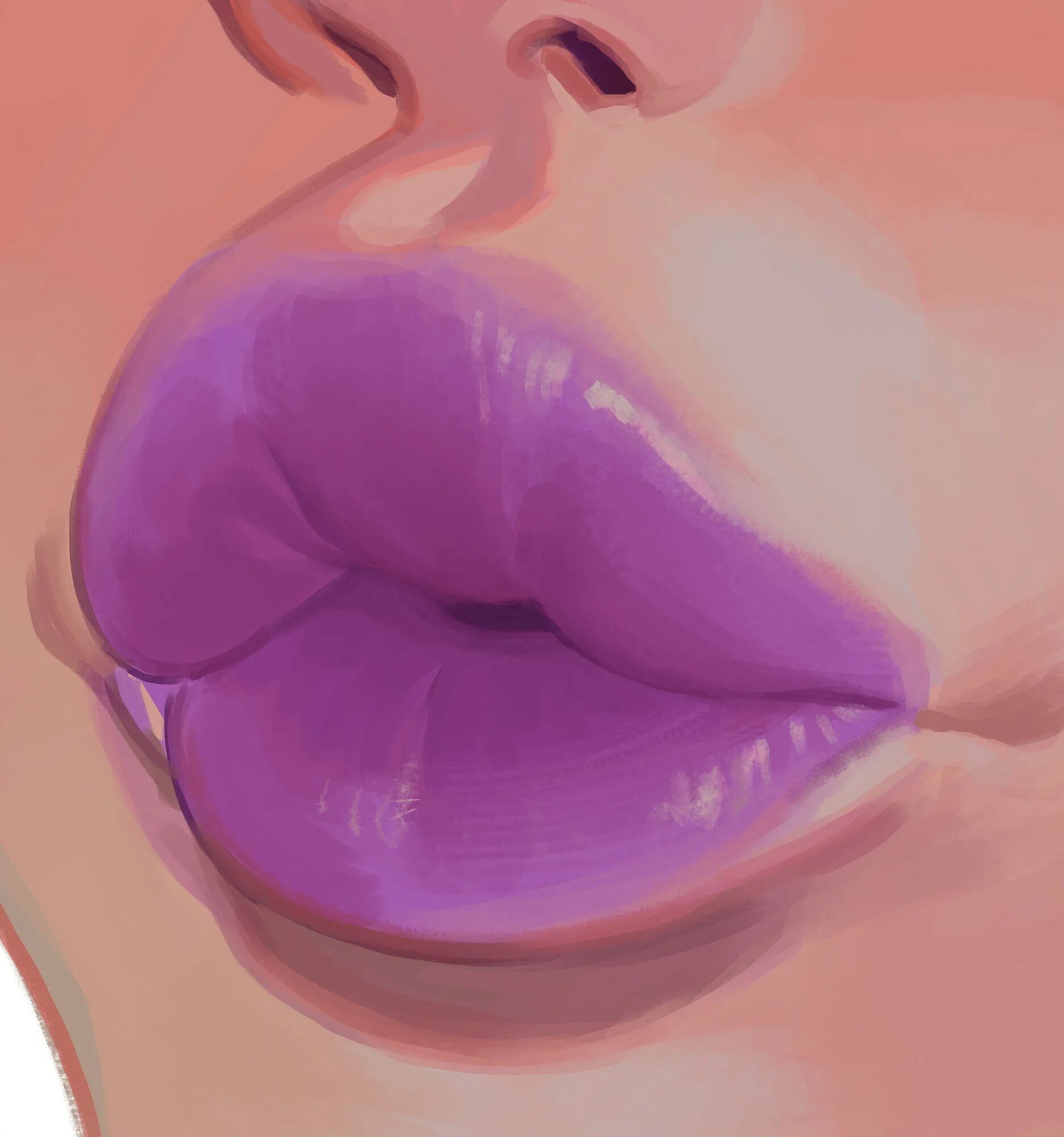 Glossy kiss