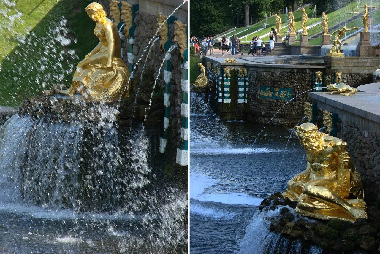 Большой Каскад в Петергофе Тритон. Петергоф статуи большого каскада.