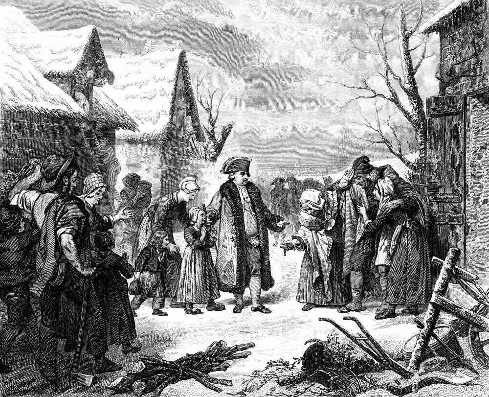 Крестьянство франции. Неурожай 1788 года во франции. ян людовик плятер. людовик 16 голод. людовик 16 раздает милостыню.
