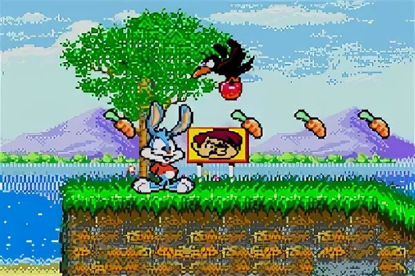 Tiny toon adventures (игра). Игра на сега про зайца. Игра про кролика сега. Игра на сегу тини тон. Tiny toon игра заяц.