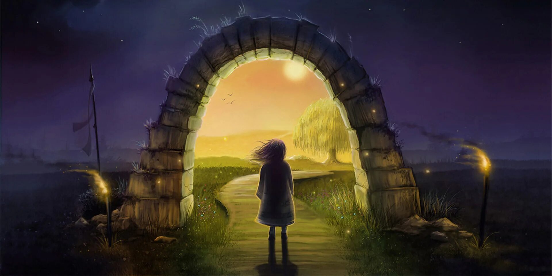 Мир мечты. Фон небо и земля. My dreamy world. Фантастические пейзажи. My dream world.