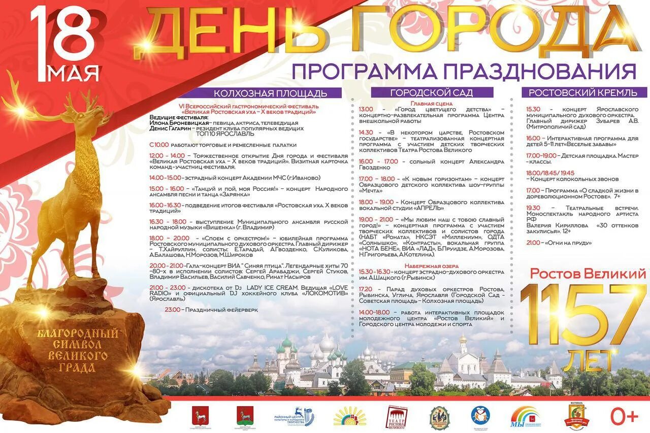 Программа дня города ярославля. Ростов великий 2025. ростов великий день города. программа дня города. афиша день города.