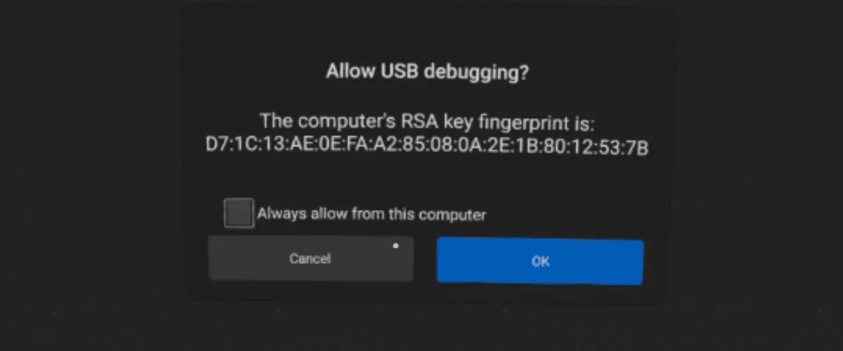 Vpn для oculus quest 2. Allow USB debugging. ADB debugging Oculus Quest. Oculus Quest USB debugging allow. Загрузка VPN В Oculus Quest 2.