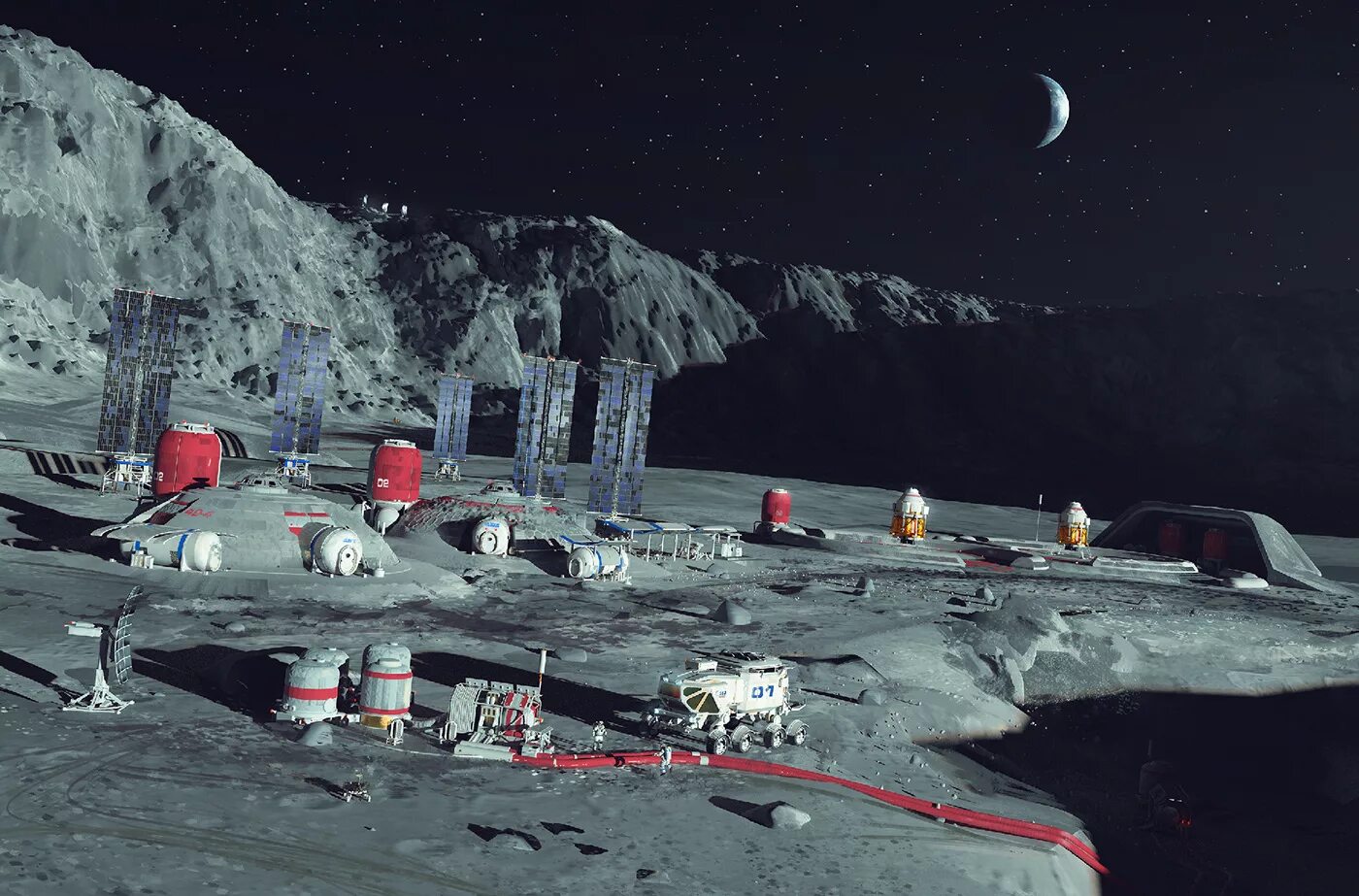 Moonbase. Zvezda Moon Base. Mond техника. Space resources