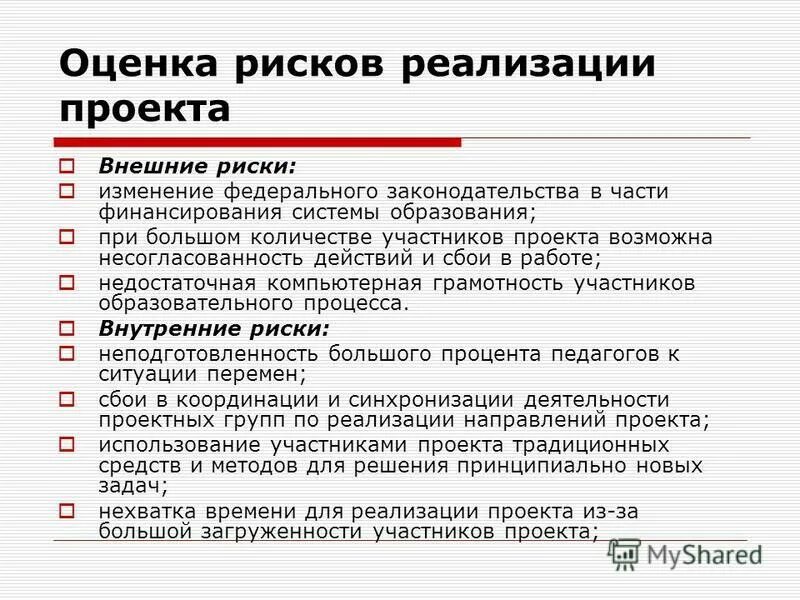 Результаты реализованного проекта