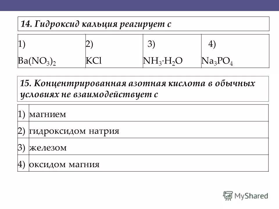 Гидроксид кальция реагирует с. Кальций не реагирует с. CA реагирует с. Аммиак реагирует с гидроксидом калия