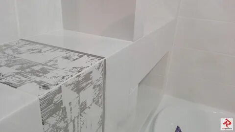 Плитка под углом в ванной