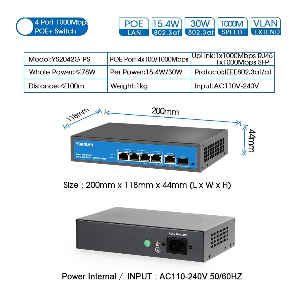 Poe 1 порт. POE 802 3af 4 ;BKS. POE Switch ai 8+2 Port. POE Switch с lan. Uplink Port и SFP.