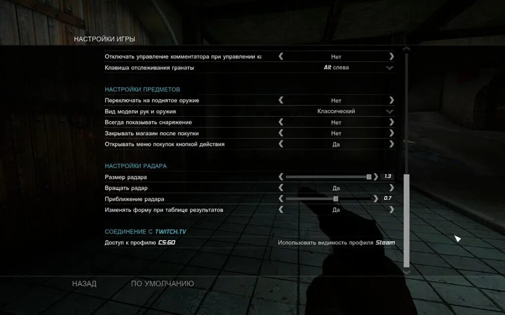 Настройка игры один. Меню настроек кс. настройка радара. настройки радара в кс. настройки игры.