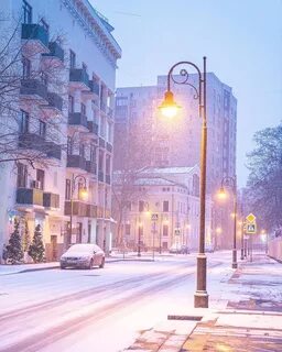 Улица зимой москва