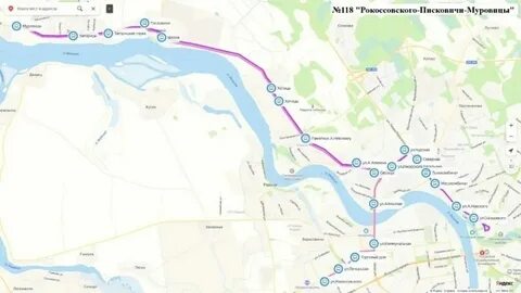 Расписание автобусов 118 сенная