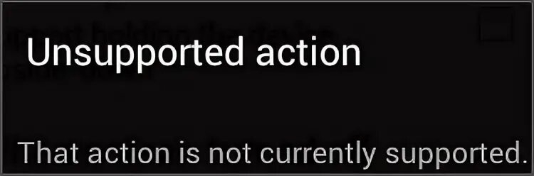 Unsupported