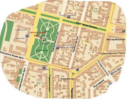 Карта с местом встречи