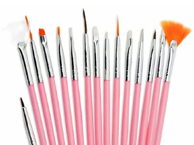 кисть pnb gel brush round 6-k. штуки для маникюра. кисточка для краски 15ммх10. набор кисточек для маникюра. тонкая кисть для маникюра.