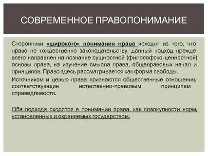 Психологическая концепция правопонимания