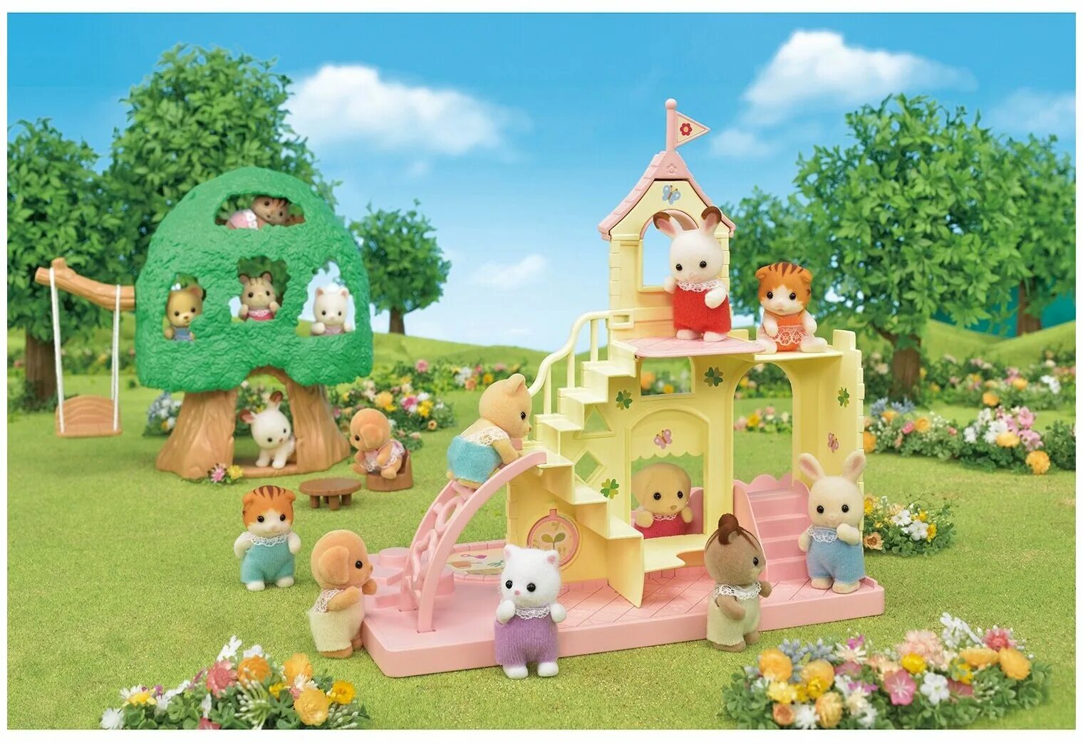 игровая площадка для кукол. сильвания фэмили игрушки игровая площадка. сильвания фэмили 5319. сильвания фэмили детская площадка. игровая площадка для кукол.