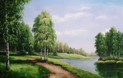 Рисунок русский пейзаж