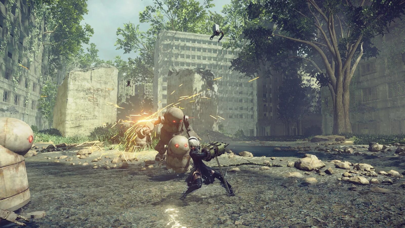 Game e made. Ниер автомата игра. NIER: Automata (ps4). NIER Automata скрины игры. NIER Automata ps4 Скриншот игры.