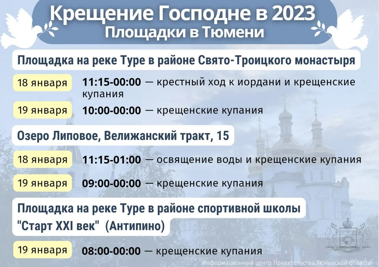 График работы купелей 2025 Возле ЖК "Европейский берег" открыта единственная купель на правом берегу Оби