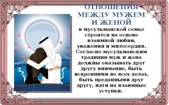 Сонник мусульманский муж. Исламские отношения между мужем и женой. Отношение мужа к жене в Исламе. Отношение жены к мужу в Исламе.