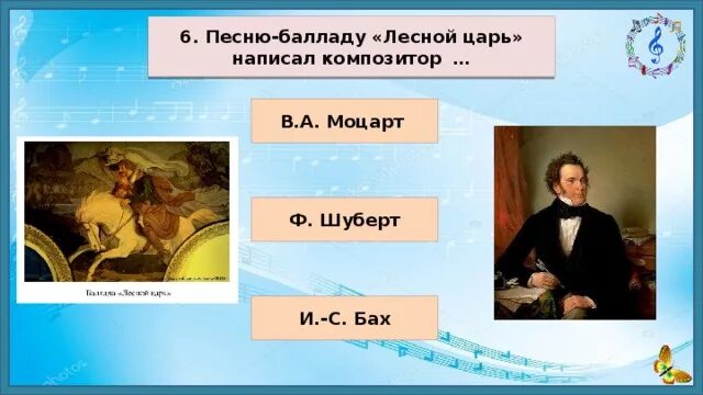 Музыкальное произведение лесной. Баллада Лесной царь. Кто написал балладу Лесной царь. Лесной царь композитор. Баллады Шуберта.