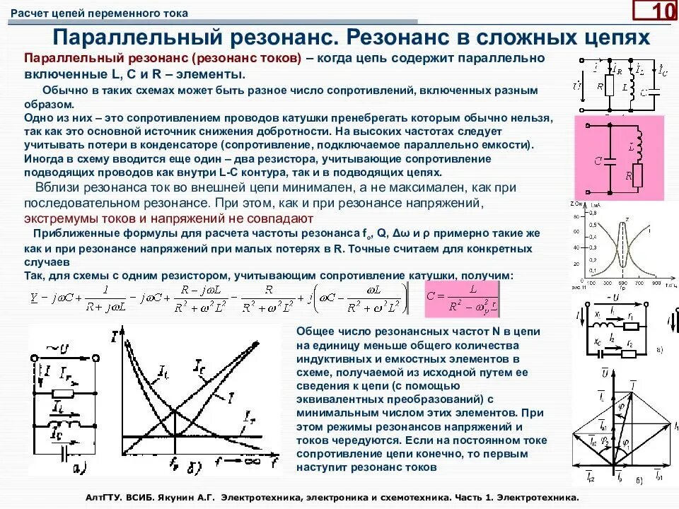 Резонанс токов в однофазных цепях переменного тока. Резонанс токов и напряжений в цепи переменного тока. Резонансные цепи переменного тока графики,. Резонансные характеристики токов. Преобразование частоты переменного