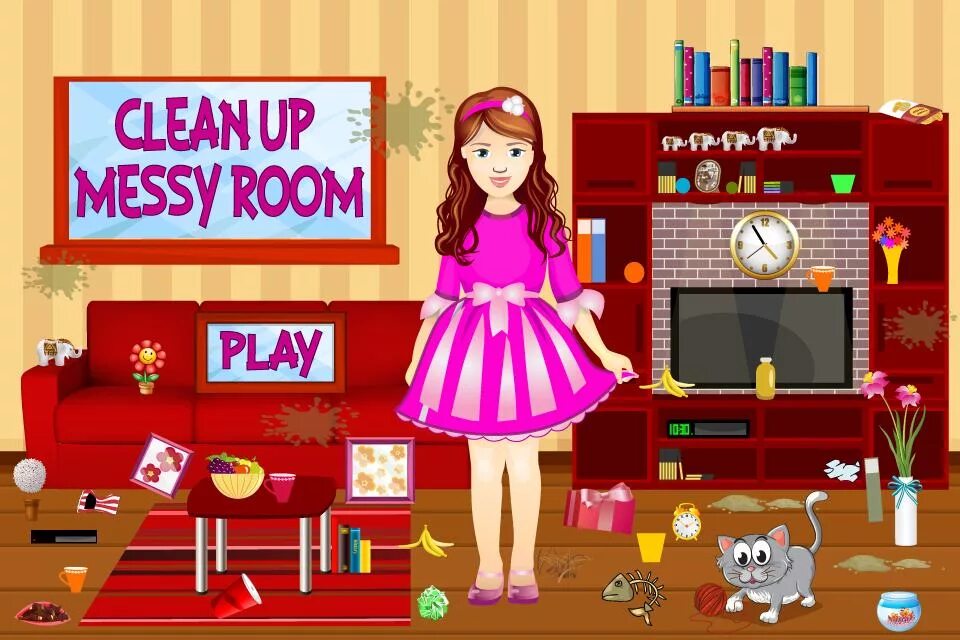 Messy Room Princess игра. Плакат комната Маши. Messy Room Android. Mess up. Clean up the mess