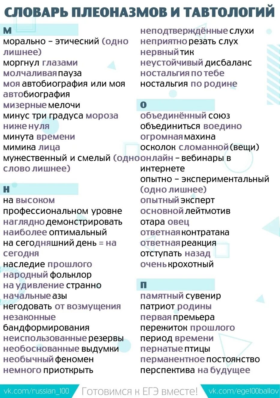 Тип 6 русский язык егэ. Словарь плеоназмов и тавтологий. словарик плеоназмов. плеоназмы словарь для егэ. словарь плеоназмов фипи.