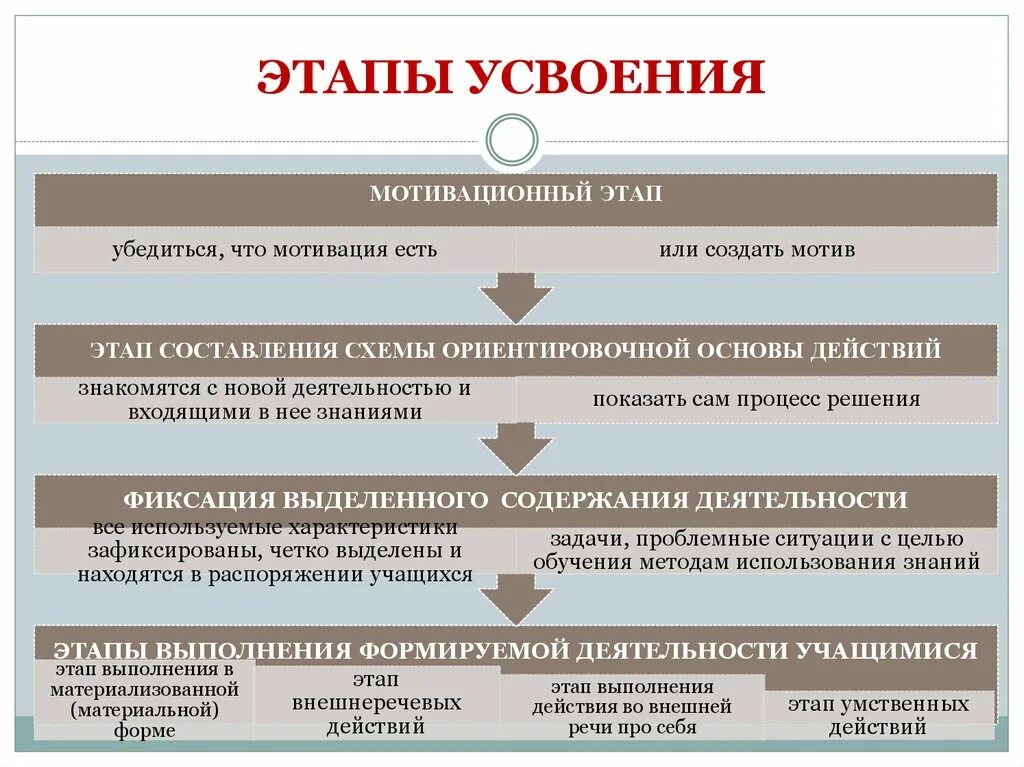 Этапы процесса усвоения. Этапыпрруесса усвоения. Этапы процесса усвоения в педагогике. Этапы усвоения информации. Последовательность процесса восприятия