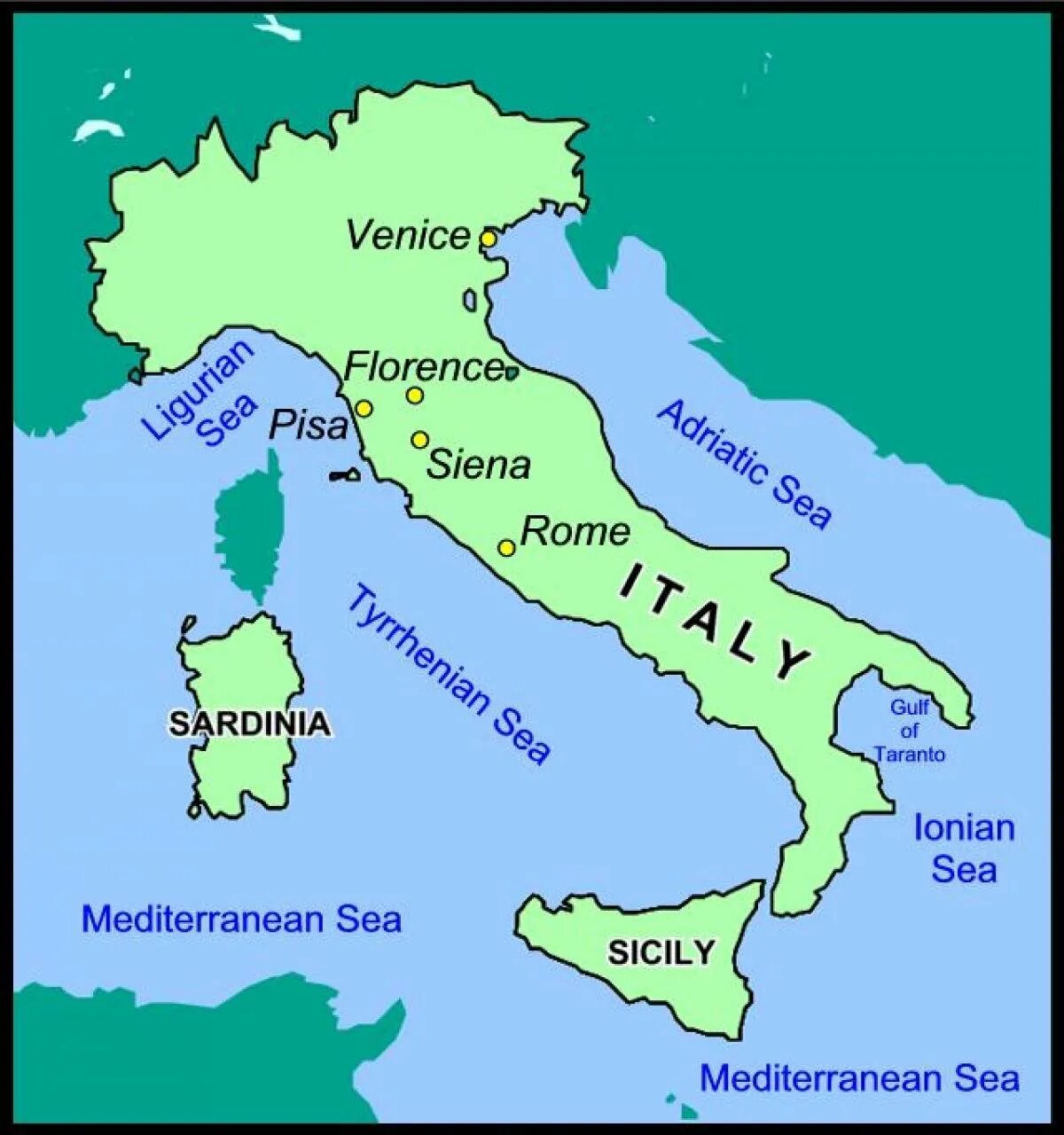 Территория Италии. Венеция на карте. Карта Италии. Италия страна на карте