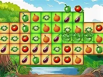 Игра овощи в ряд