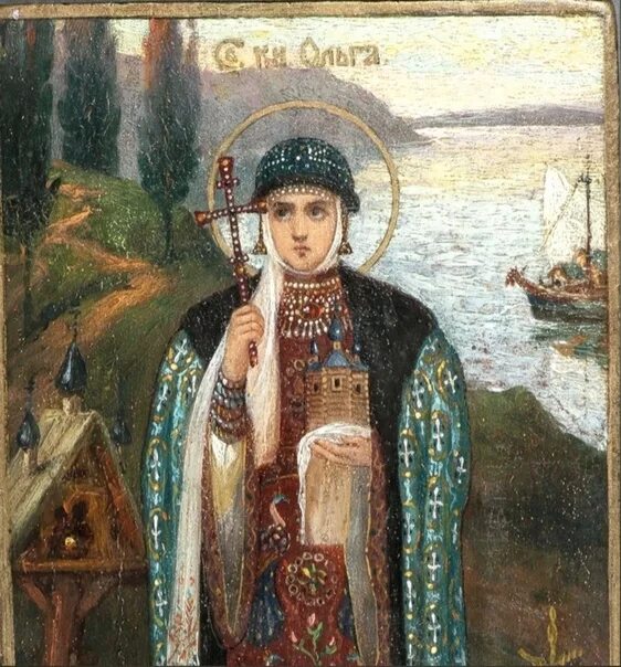 Икона святой ольги фото St. Olga the Princess of Kiev July 11 Святые, Религия и Дева