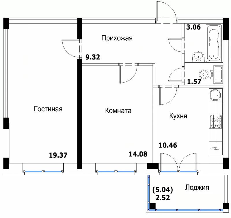 евротрешка планировка 60 кв. м. дизайн 2 комнатной квартиры 60. интерьер 3х комнатной квартиры 60 кв. м.