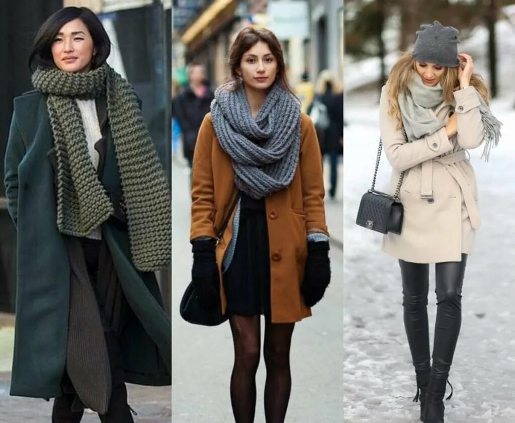 Длинный шарф с пальто. Объемный шарф с пальто. Пальто с шарфом. Шарф под пальто женское.