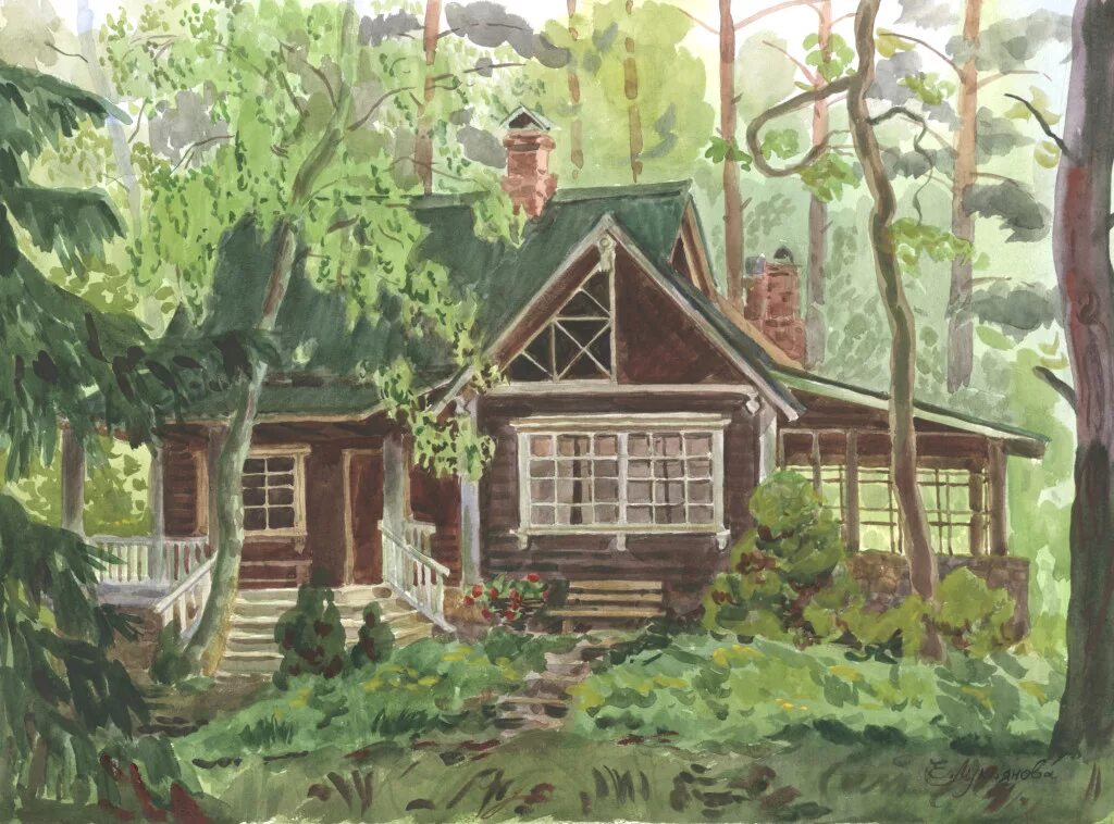 Дом в литературных произведениях. Екатерина лукьянова художник. художник оксана голоколенко. дача художника. дачный домик картина.