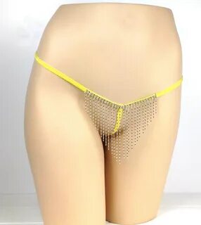 Slideshow tika yellow thong.