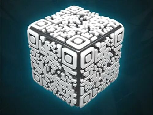 Code cube. Трехмерный QR код. Куб с QR кодом. QR кубик. Куб 3д иконка.