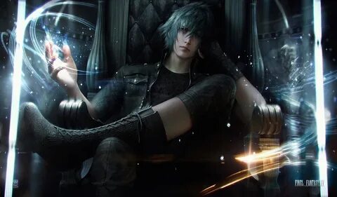 Персонаж игры Final fantasy сидит в кресле на расслаблен - обои на рабочий ...