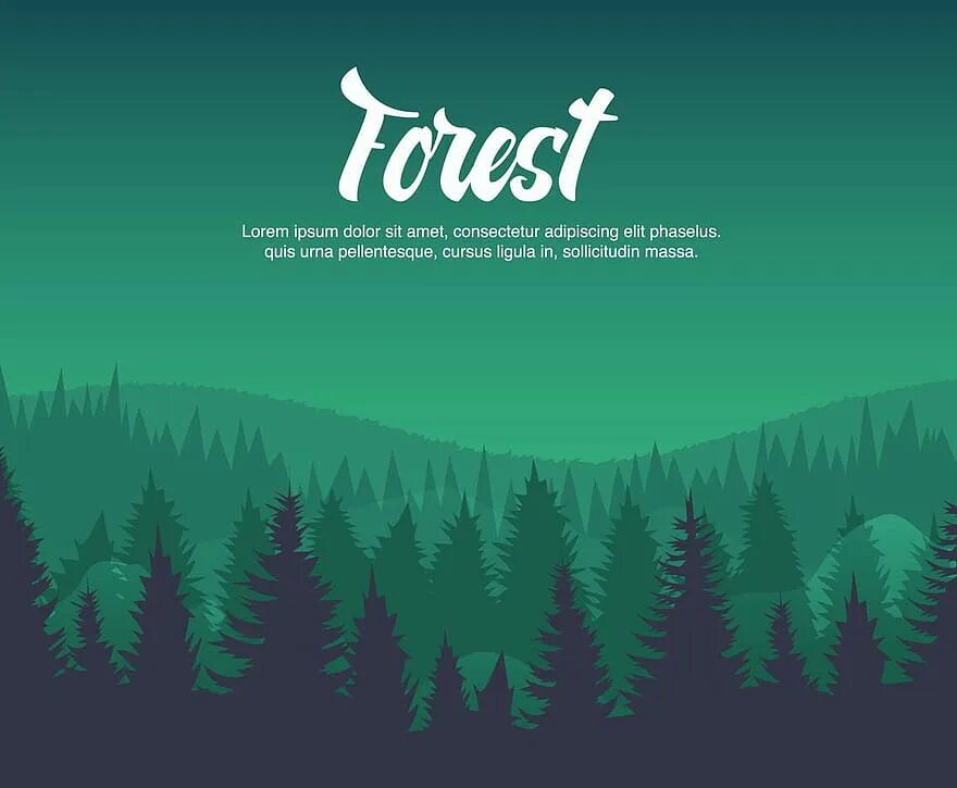 Лес вектор. Flat Design лес. Тайга баннер Графика. Forest vector.