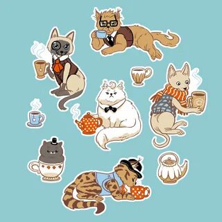 Стикеры котики для открытки из тик тока