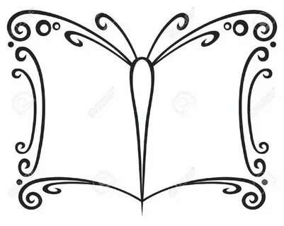 Раскрытая книга бабочки