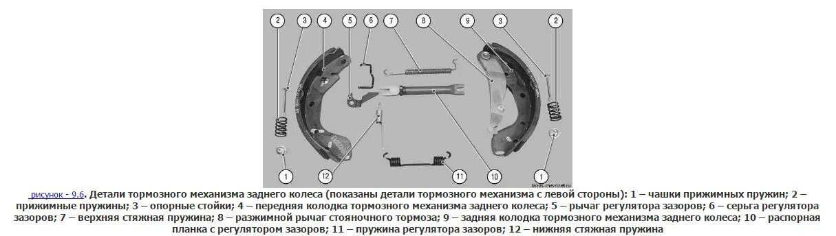 Замена задних тормозных колодок и тормозных цилиндров - Chevrolet Lanos, 1,5 л, 