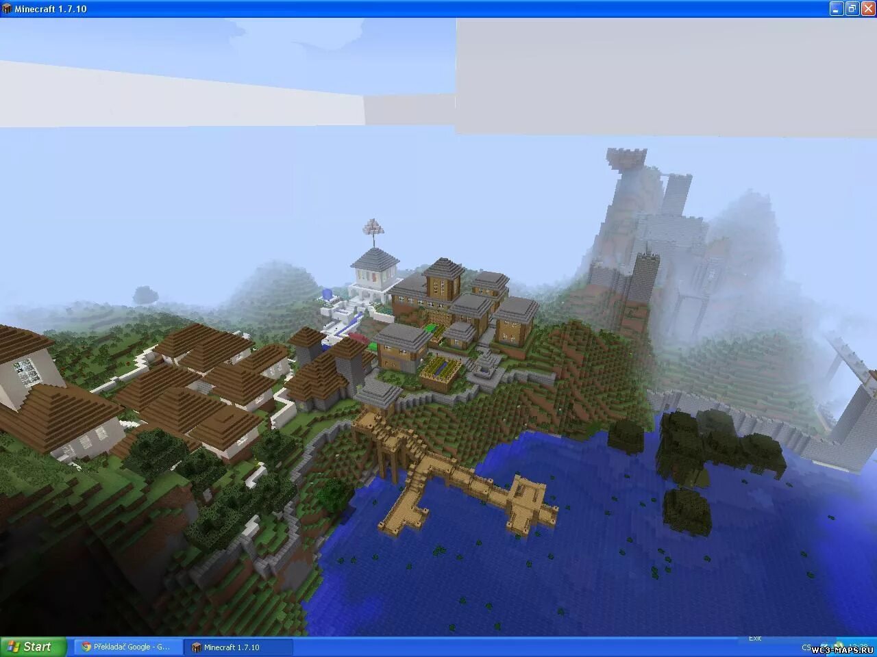 2. 12. Minecraft средневековая деревня. деревня майнкрафт карта 1. 2.