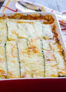 Лазанья из кабачков с фаршем