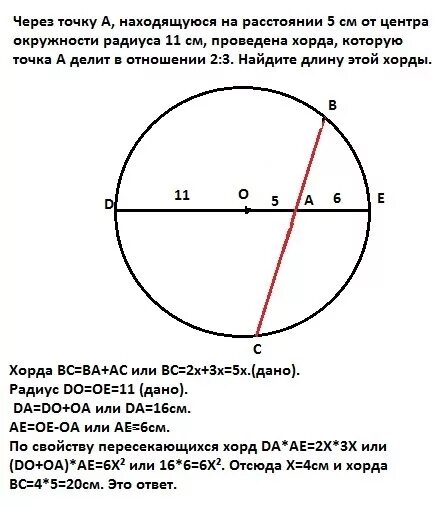 Через точку м находящуюся. Хорда через точку. через точку а находящуюся на расстоянии 5 см от центра окружности. хорда 2 см. расположенные на окружности радиуса.