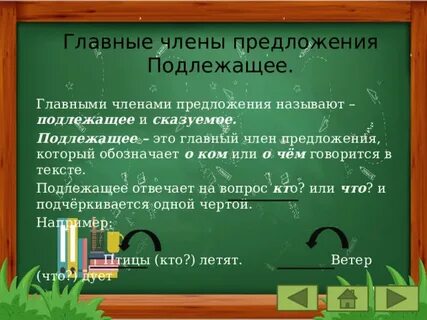 Подлежащее отвечает на вопрос кто что