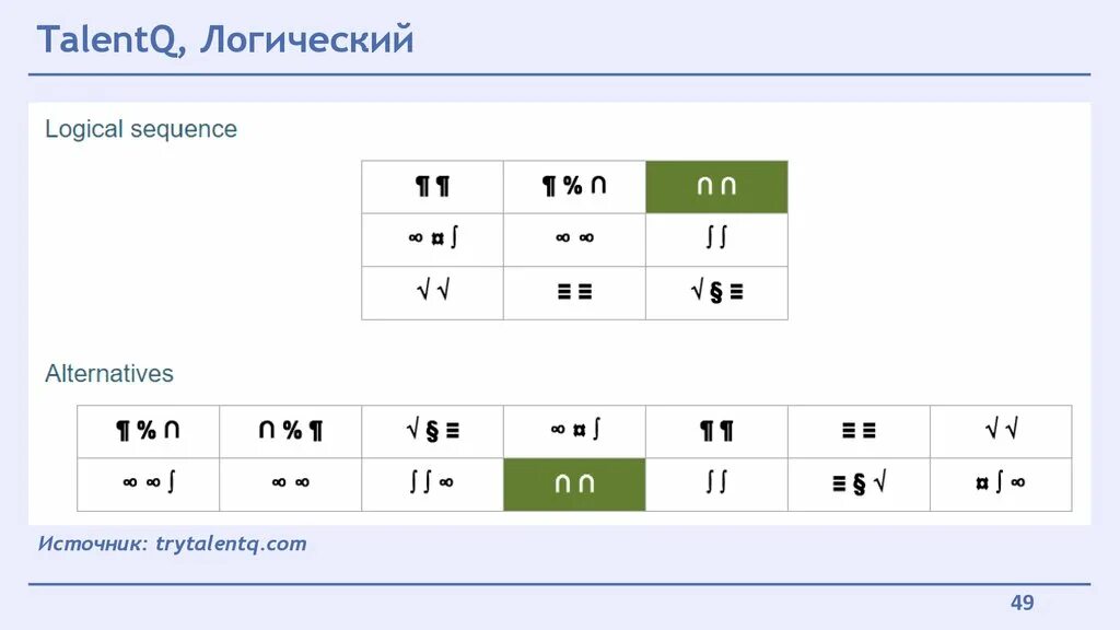 Логические тесты бесплатные и регистрации. Логические тесты Talent q. Примеры логических тестов. Логический тест Talent q ответы. Talent q тесты примеры.